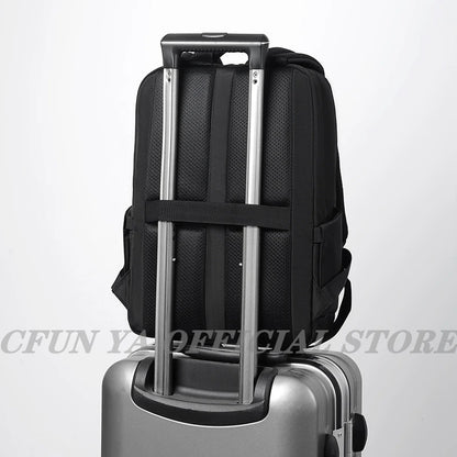 CFUN YA Luxury Causal Men's Bag Backpack Large Scalable Laptop Back Pack Teens Computer Bagpack Travel Business Backbag Rucksack