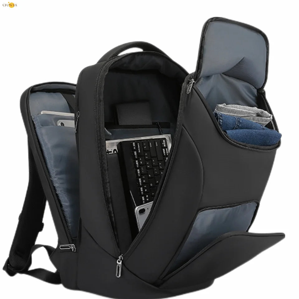 CFUN YA Luxury Design Large 29L Business Backpack Man 17.3 Inch Computer Back Bag Anti-Theft Travel Knapsack With Shoes Pocket