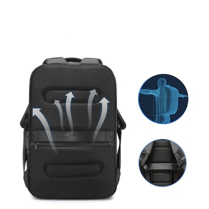 CFUN YA Luxury Design Large 29L Business Backpack Man 17.3 Inch Computer Back Bag Anti-Theft Travel Knapsack With Shoes Pocket