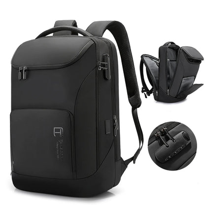 CFUN YA Luxury Design Large 29L Business Backpack Man 17.3 Inch Computer Back Bag Anti-Theft Travel Knapsack With Shoes Pocket