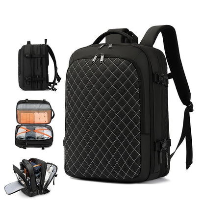 CFUN YA Luxury Design Man Backpack Large 17.3 Laptop Backpacks Expandable Travel Rucksack Anti-Theft Bagpack Male Shoulder Bags