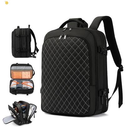 CFUN YA Luxury Design Man Backpack Large 17.3 Laptop Backpacks Expandable Travel Rucksack Anti-Theft Bagpack Male Shoulder Bags