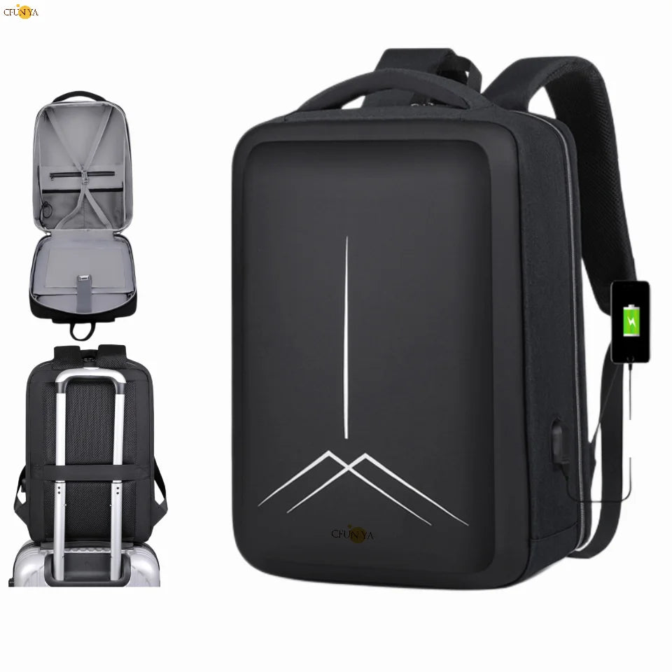 CFUN YA Luxury Designer Business Backpack Men Reflective Stripe Backpacks For Students Travel Bagpack Knapsack Mochila Hombre