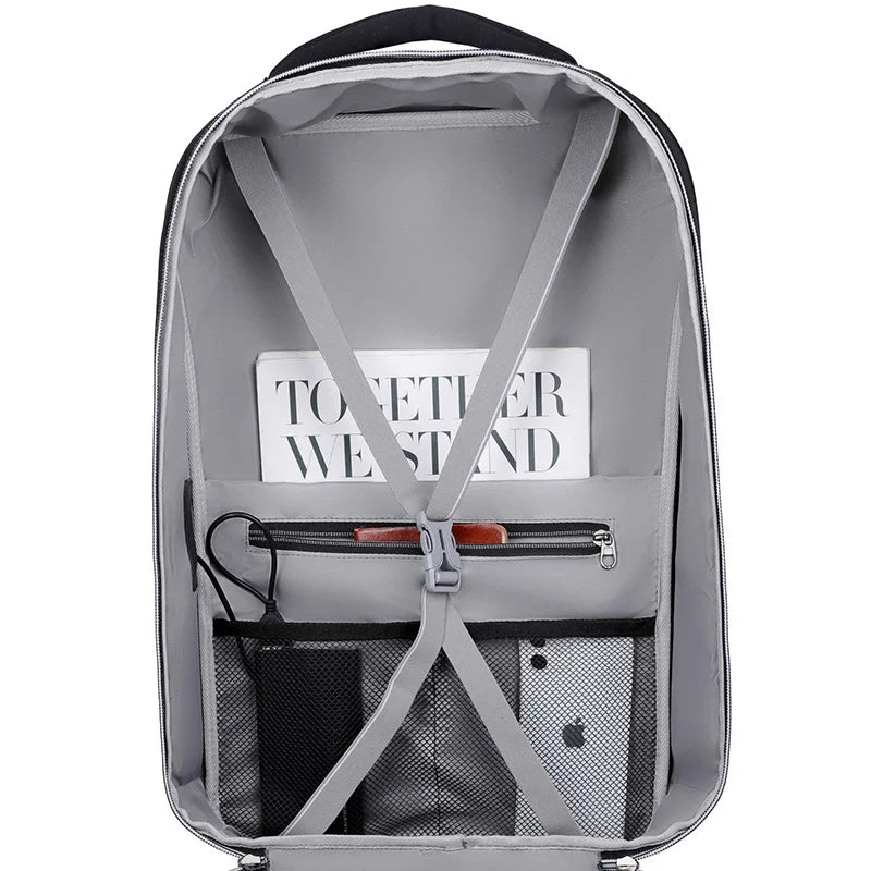 CFUN YA Luxury Designer Business Backpack Men Reflective Stripe Backpacks For Students Travel Bagpack Knapsack Mochila Hombre