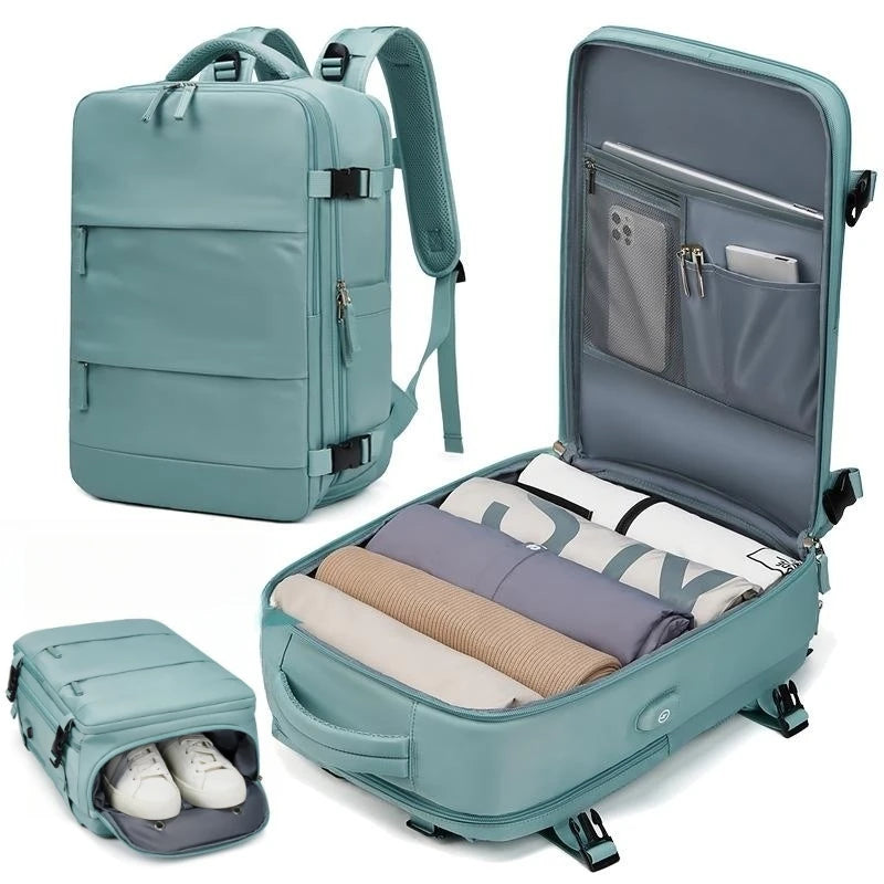 CFUN YA Luxury Designer Business Backpack Men Women Multifunction 15.6 Laptop Bag Travel Rucksack Students Schoolbag Mochilas