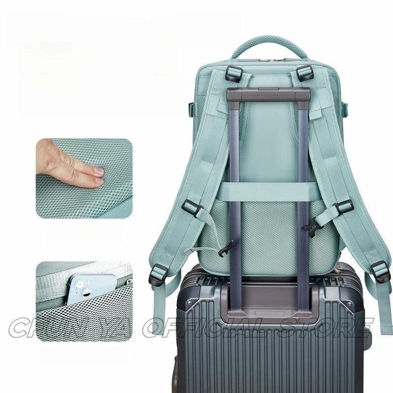 CFUN YA Luxury Designer Business Backpack Men Women Multifunction 15.6 Laptop Bag Travel Rucksack Students Schoolbag Mochilas