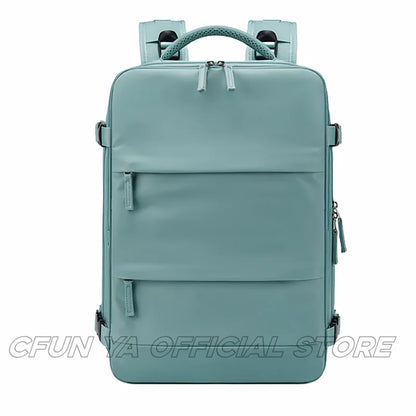 CFUN YA Luxury Designer Business Backpack Men Women Multifunction 15.6 Laptop Bag Travel Rucksack Students Schoolbag Mochilas