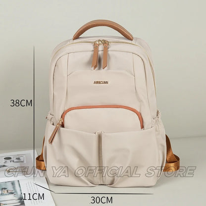CFUN YA Luxury Designer Travel Backpack Women 14 Inch Computer Backpacks Business Bagpack Students Schoolbag Mochilas Para Mujer