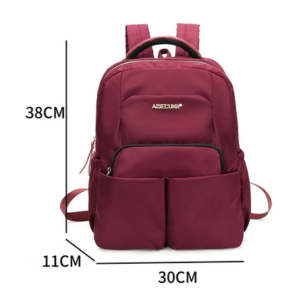 CFUN YA Luxury Designer Travel Backpack Women 14 Inch Computer Backpacks Business Bagpack Students Schoolbag Mochilas Para Mujer