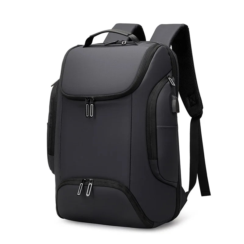 CFUN YA Luxury Fall Men Business Backpack 15.6 Inch Laptop Backpacks College Travel Bagpack Anti-Theft Black USB Notebook Bag