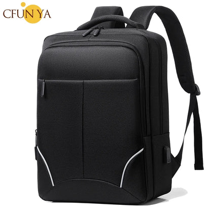 CFUN YA Luxury Fashion 2023 Business Backpack Men's Waterproof Multi-function 15.6 Computer Bag Night Reflective Travel Knapack
