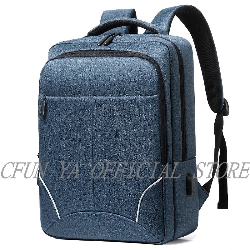CFUN YA Luxury Fashion 2023 Business Backpack Men's Waterproof Multi-function 15.6 Computer Bag Night Reflective Travel Knapack