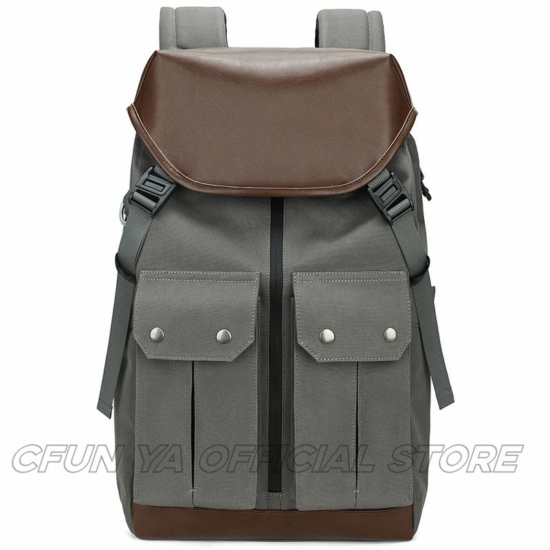 CFUN YA Luxury Fashion Men's Backpack Large Capacity 15.6" Laptop Bag Backbag Outdoor Climbing Rucksack Unisex Backpack Mochilas