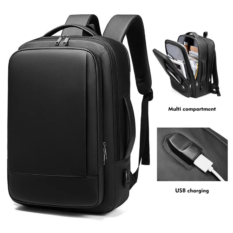 CFUN YA Luxury Fashion Trend Backpack Men Waterproof 15.6 Inch Laptop Bag Pack USB Expandable Large Tactial Rucksack Man's Bags