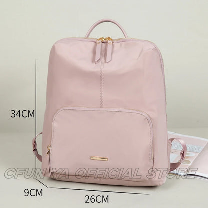 CFUN YA Luxury Fashion Trend Women Backpack Female 14 Laptop Bag Pack High Student Schoolbag Travel Rucksack Bolsos Para Mujeres
