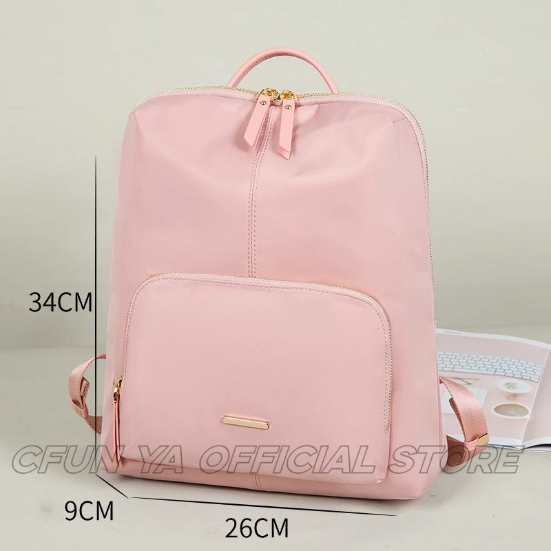 CFUN YA Luxury Fashion Trend Women Backpack Female 14 Laptop Bag Pack High Student Schoolbag Travel Rucksack Bolsos Para Mujeres