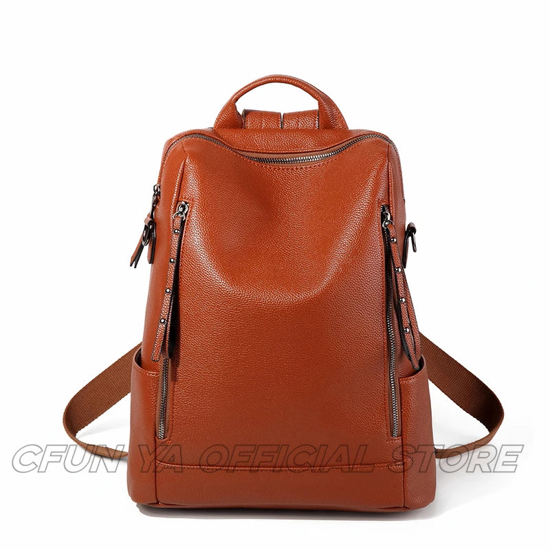 CFUN YA Luxury Fashion Women Backpack PU Anti-Theft Bagpack College Schoolbag Female Shoulder Bag Mochilas Bolsas Para Mujeres