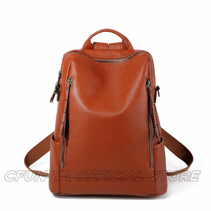 CFUN YA Luxury Fashion Women Backpack PU Anti-Theft Bagpack College Schoolbag Female Shoulder Bag Mochilas Bolsas Para Mujeres