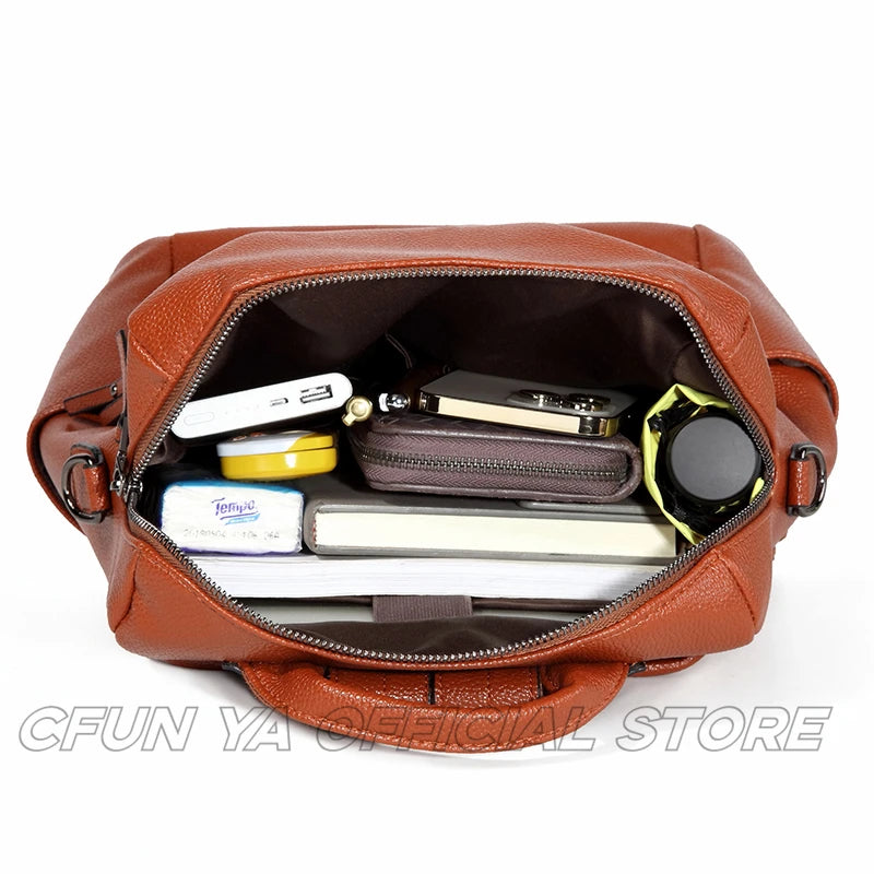 CFUN YA Luxury Fashion Women Backpack PU Anti-Theft Bagpack College Schoolbag Female Shoulder Bag Mochilas Bolsas Para Mujeres