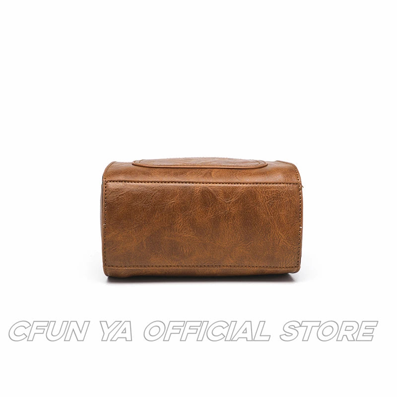 CFUN YA Luxury Fashion Women Handbag Pu Large Capacity Boston Shoulder Bag College Female Crossbody Handbag Tote Pack Purse