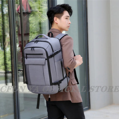 CFUN YA Luxury Large 15 /17 Laptop Backpack Wide Open Travel Handbag Backbag With Shoe Bag Scalable Notebook Bagpack  Rucksack