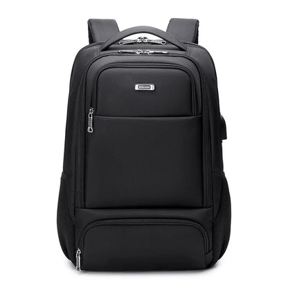 CFUN YA Luxury Men's Backpack Large Capacity 15.6 Inch Laptop Bag Pack USB Waterproof College Schoolbag Travel Rucksack Mochila