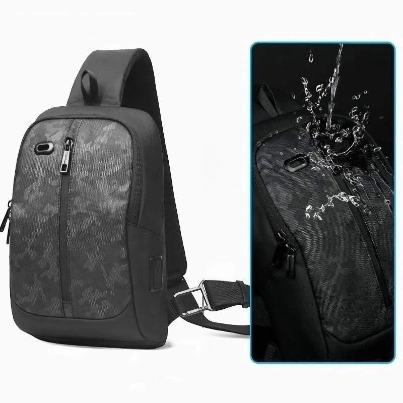 CFUN YA Luxury Multifunction Chest Bag Outdoor CamoShoulder Bag Climbing Men's Sling Backpack Students Travel Fanny Bagpack