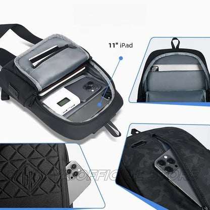 CFUN YA Luxury Multifunction Chest Bag Outdoor CamoShoulder Bag Climbing Men's Sling Backpack Students Travel Fanny Bagpack