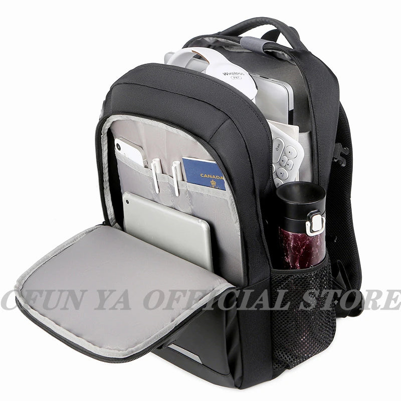 CFUN YA Luxury New Anti-theft Backpack Bag 15.6 Inch Laptop Backpacks Men Mochila Male Waterproof Back Pack Rucksack School Bags