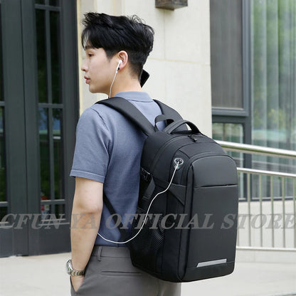 CFUN YA Luxury New Anti-theft Backpack Bag 15.6 Inch Laptop Backpacks Men Mochila Male Waterproof Back Pack Rucksack School Bags