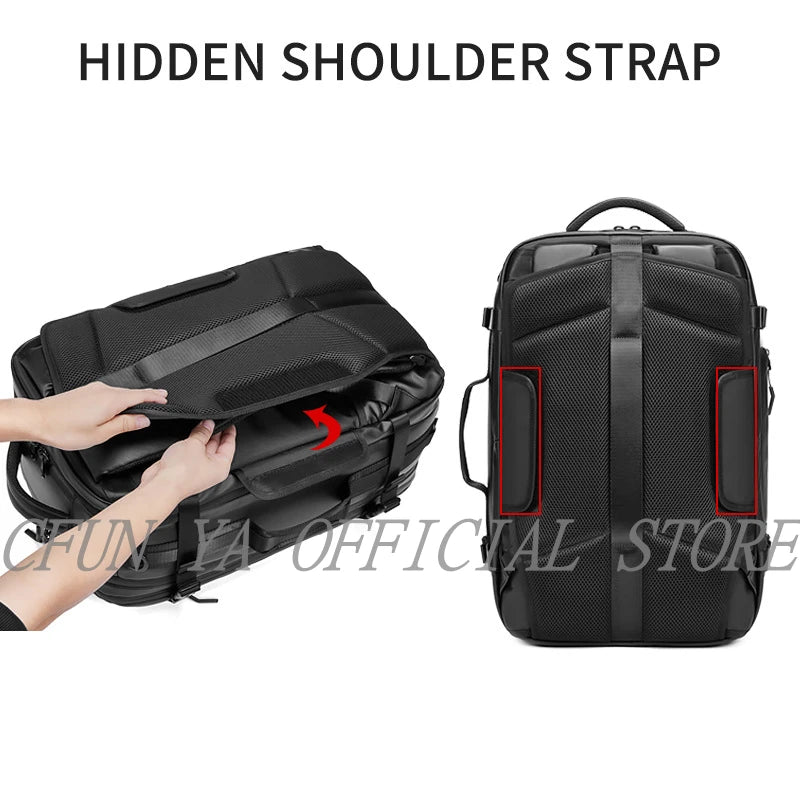 CFUN YA Luxury New Backpack For 17.3 Laptop 2023 Computer Bag Men's Outdoor Travel Knapsack Student Schoolbag Business Backpack