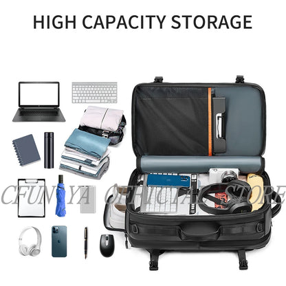CFUN YA Luxury New Backpack For 17.3 Laptop 2023 Computer Bag Men's Outdoor Travel Knapsack Student Schoolbag Business Backpack
