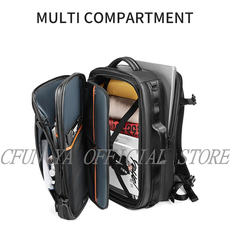 CFUN YA Luxury New Backpack For 17.3 Laptop 2023 Computer Bag Men's Outdoor Travel Knapsack Student Schoolbag Business Backpack
