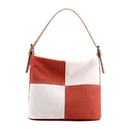 CFUN YA Luxury New Women Shoulder Bag Canvas Tote Bag Large Patchwork Female Crossbody Travel Pack Messenger Pack Handbag  Sac