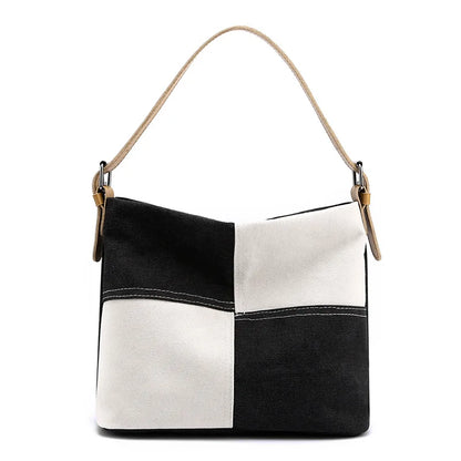 CFUN YA Luxury New Women Shoulder Bag Canvas Tote Bag Large Patchwork Female Crossbody Travel Pack Messenger Pack Handbag  Sac