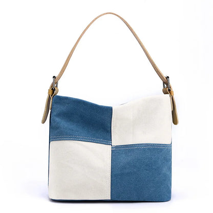CFUN YA Luxury New Women Shoulder Bag Canvas Tote Bag Large Patchwork Female Crossbody Travel Pack Messenger Pack Handbag  Sac