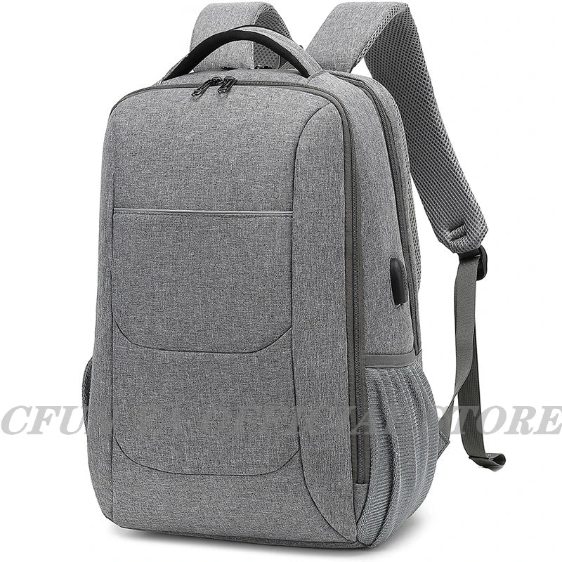 CFUN YA Luxury Notebook Backpack Men Women 15.6" Laptop Bag USB Schoolbag Rucksack Computer Backbag Mochila Business Daypack