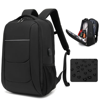 CFUN YA Luxury Notebook Backpack Men Women 15.6" Laptop Bag USB Schoolbag Rucksack Computer Backbag Mochila Business Daypack
