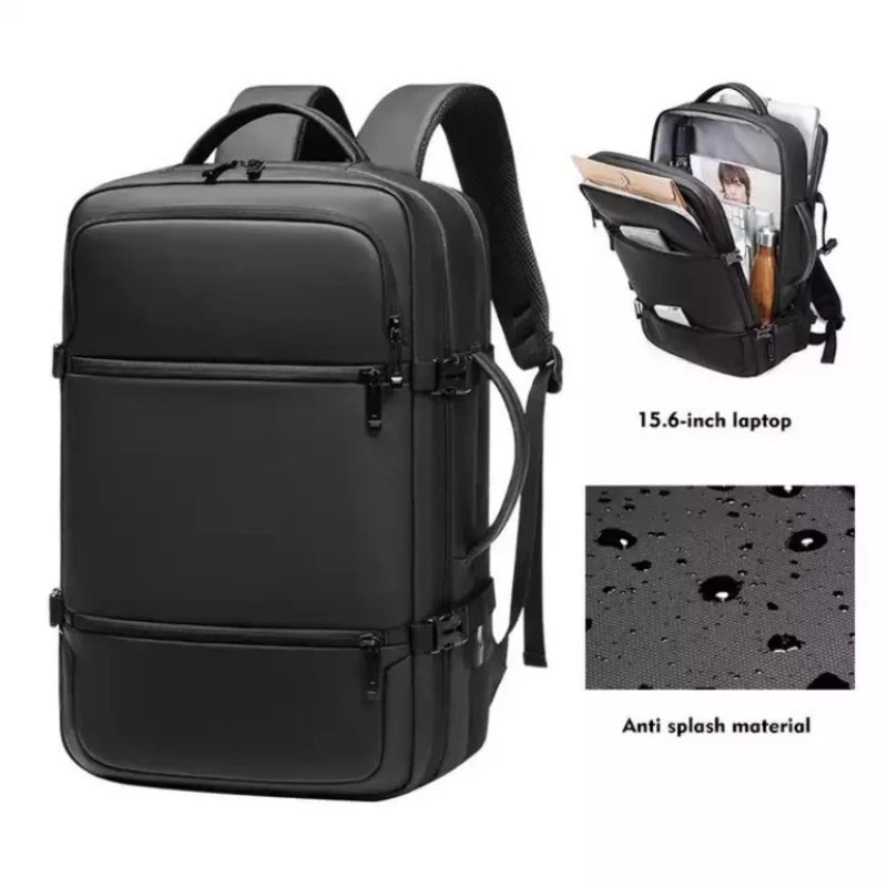 CFUN YA Luxury Quality Business Backpack For Men Women Waterproof 16" Computer Bag USB Male Travel Rucksack Students Schoolbag