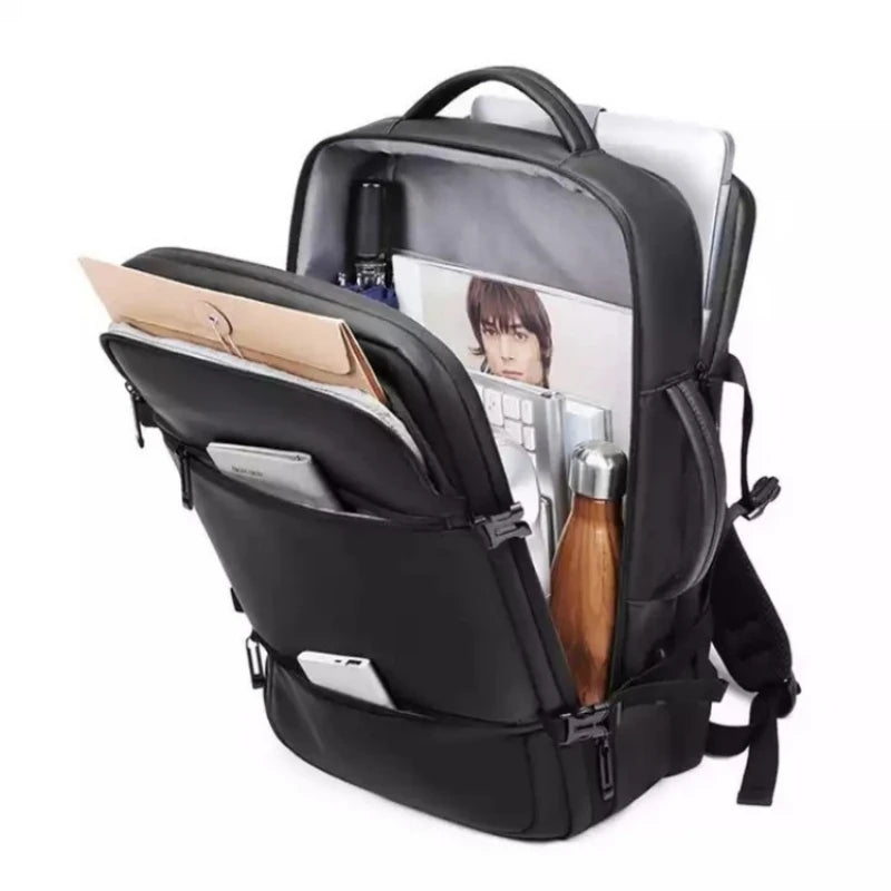 CFUN YA Luxury Quality Business Backpack For Men Women Waterproof 16" Computer Bag USB Male Travel Rucksack Students Schoolbag
