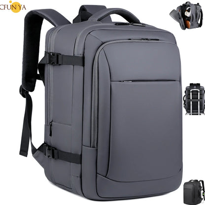 CFUN YA Luxury Scalable Large Backpack 15.6/ 17 Inch Laptop Bag Backpacks Men Business Bagpack Schoolbag Travel Notebook Packs