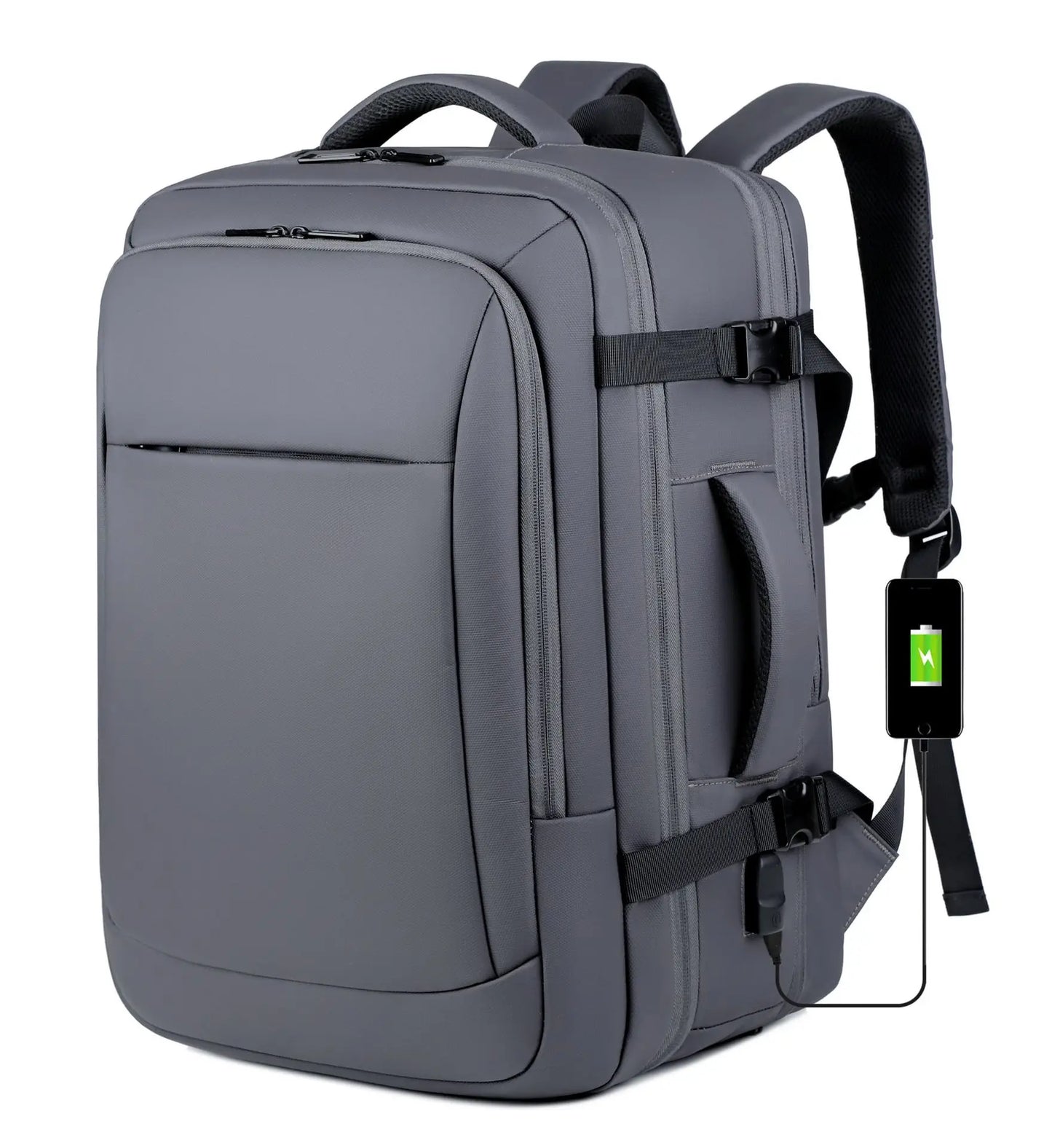 CFUN YA Luxury Scalable Large Backpack 15.6/ 17 Inch Laptop Bag Backpacks Men Business Bagpack Schoolbag Travel Notebook Packs