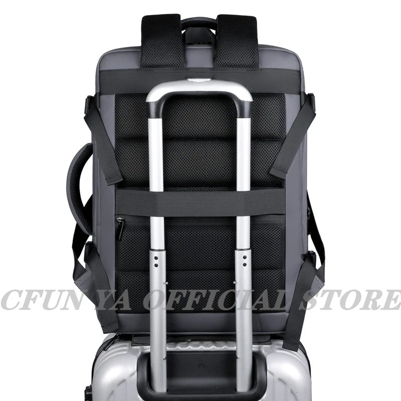 CFUN YA Luxury Scalable Large Backpack 15.6/ 17 Inch Laptop Bag Backpacks Men Business Bagpack Schoolbag Travel Notebook Packs