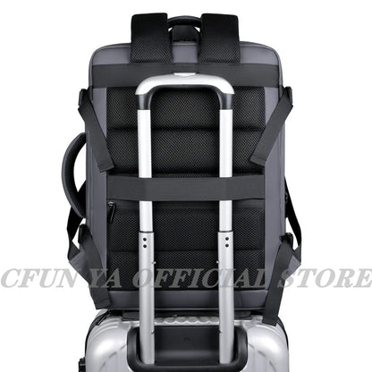 CFUN YA Luxury Scalable Large Backpack 15.6/ 17 Inch Laptop Bag Backpacks Men Business Bagpack Schoolbag Travel Notebook Packs
