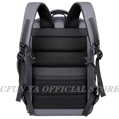 CFUN YA Luxury Scalable Large Backpack 15.6/ 17 Inch Laptop Bag Backpacks Men Business Bagpack Schoolbag Travel Notebook Packs