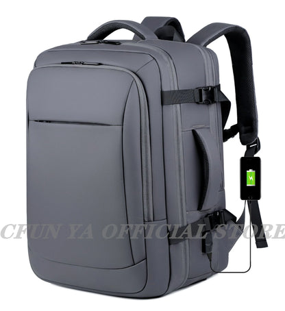 CFUN YA Luxury Scalable Large Backpack 15.6/ 17 Inch Laptop Bag Backpacks Men Business Bagpack Schoolbag Travel Notebook Packs