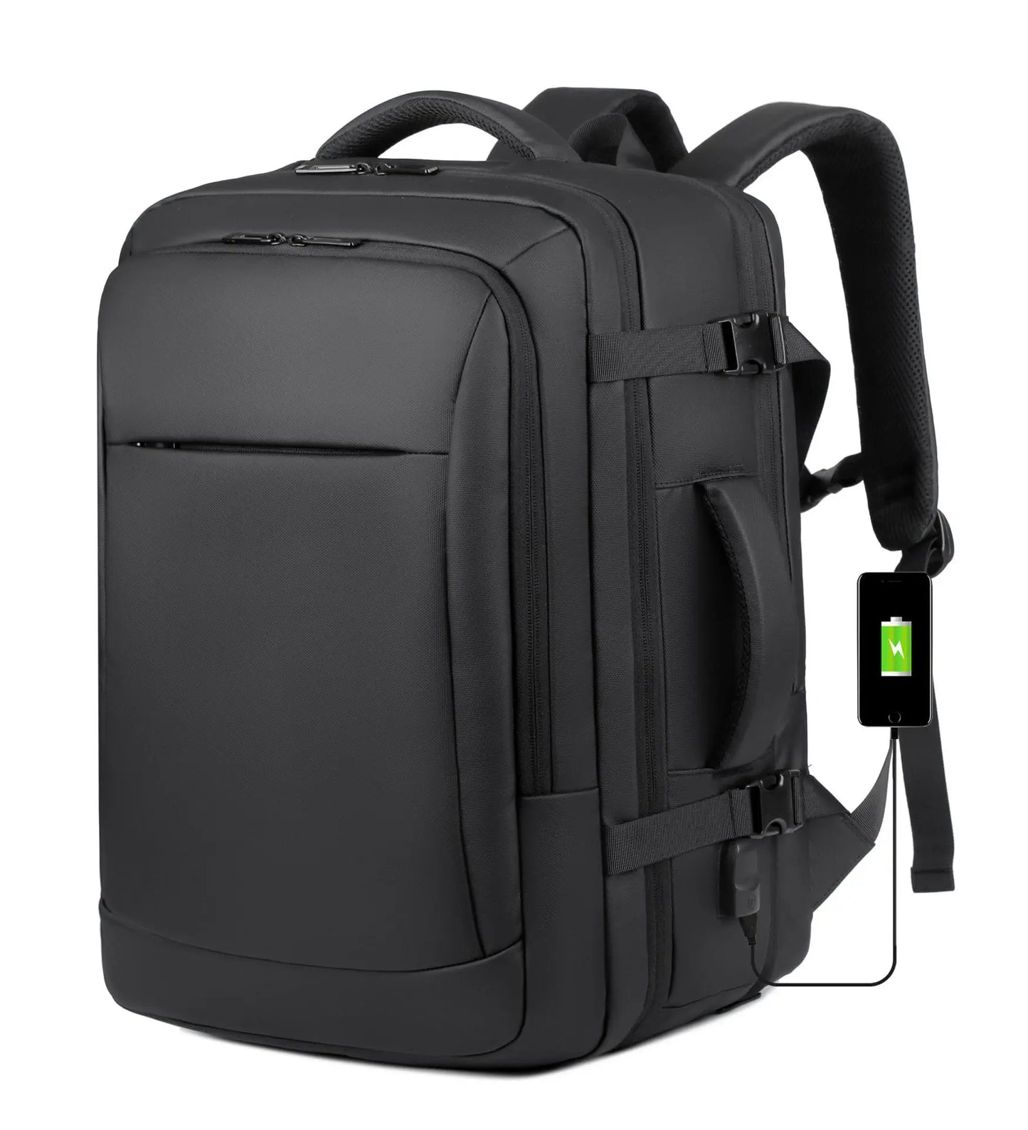 CFUN YA Luxury Scalable Large Backpack 15.6/ 17 Inch Laptop Bag Backpacks Men Business Bagpack Schoolbag Travel Notebook Packs