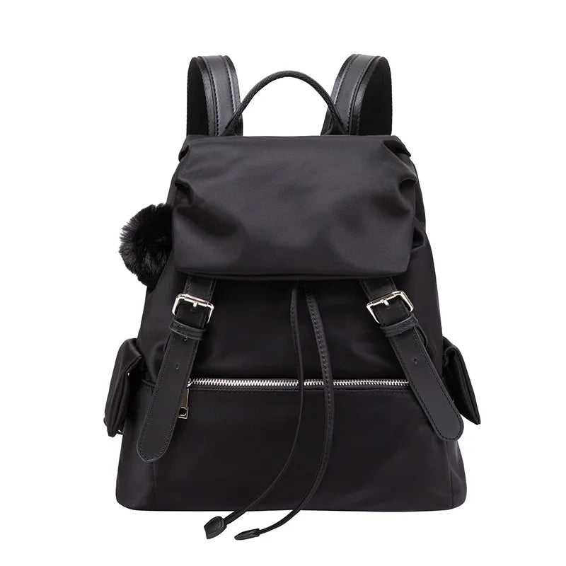 CFUN YA Luxury Trend Black Backpack Women Korean Female Shoulder Bag Multifunction Lady Rucksack Travel Bagpack Schoolbag Girls