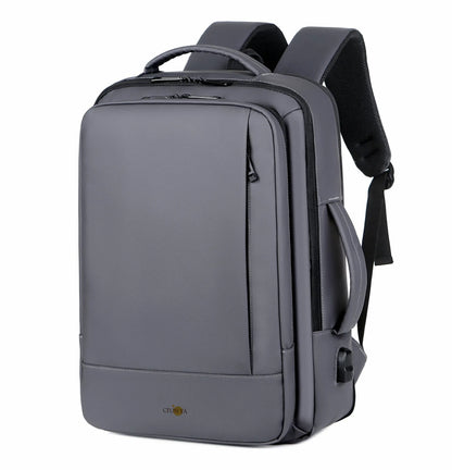 CFUN YA Luxury USB Backpack Men's Business Shoulder Bag Waterproof Expansion 15.6 Computer Bag Purpose College Student Schoolbag