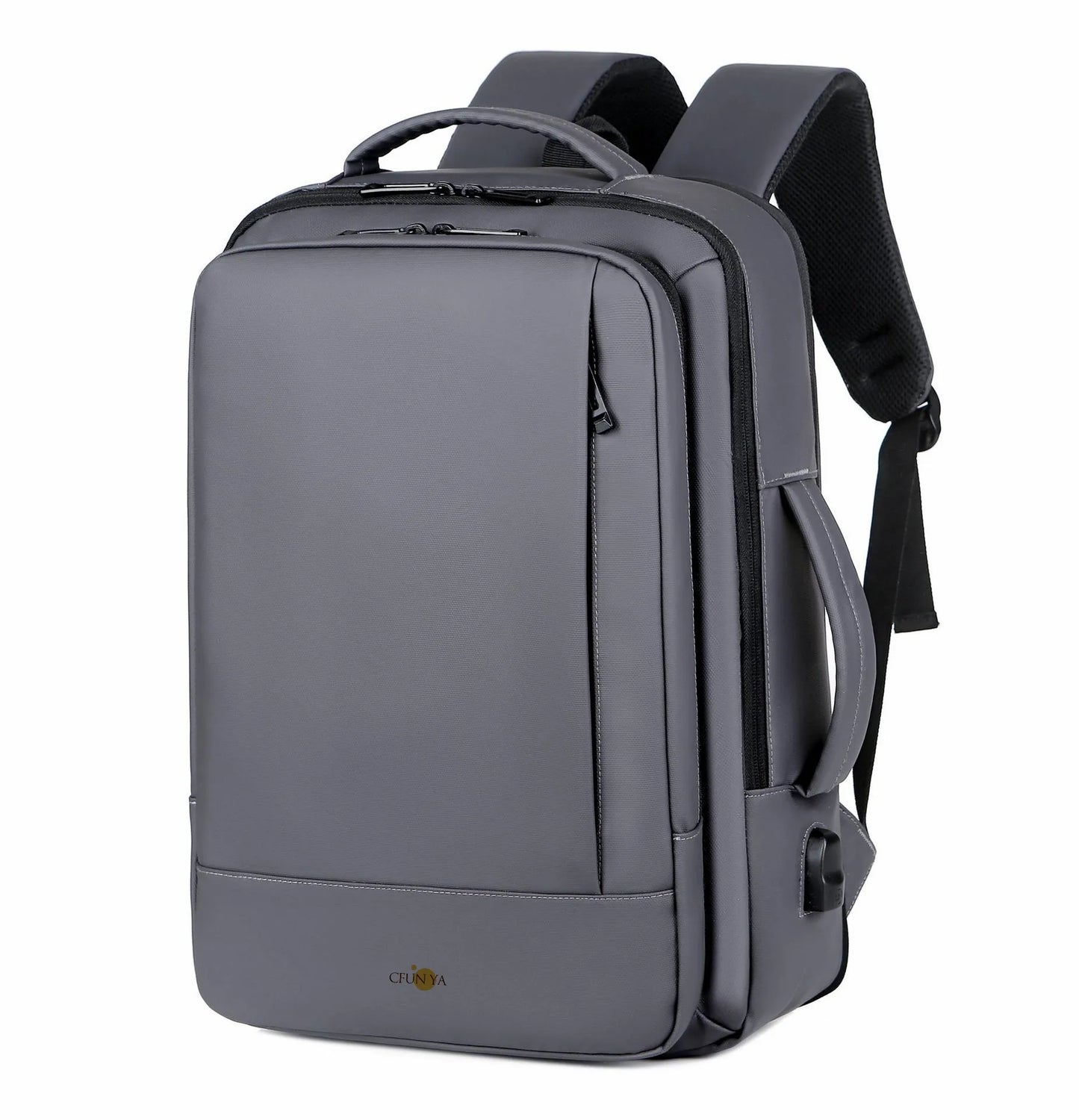 CFUN YA Luxury USB Backpack Men's Business Shoulder Bag Waterproof Expansion 15.6 Computer Bag Purpose College Student Schoolbag